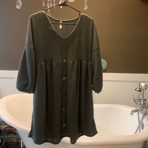 Boutique Olive Sweater Dress